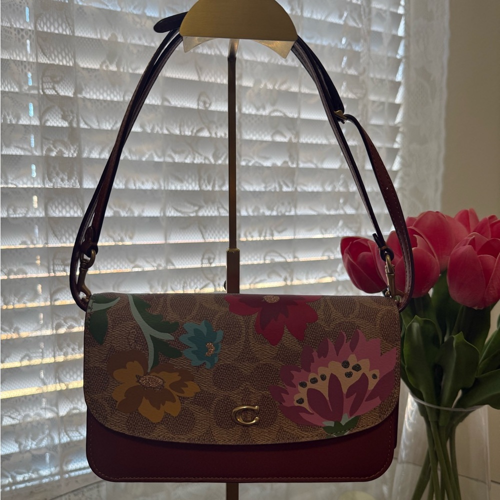 Coach Hayden Floral Crossbody Bag - Picture 5 of 8